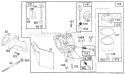 Part Location Diagram of 494381 Briggs and Stratton Float-carburetor